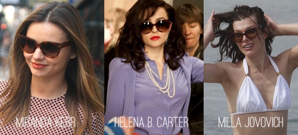 Celebrities in Prada sunglasses